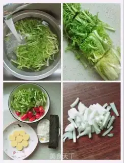 Make Five-colour salad step 1