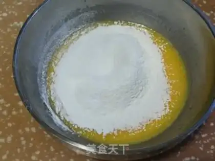 Make Blueberry cake roll step 1