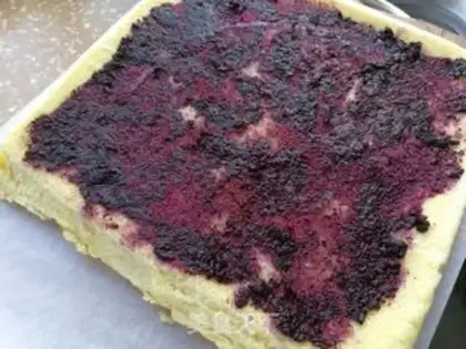 Make Blueberry cake roll step 10