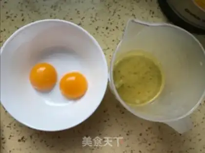 Make Delicious egg cookies step 1