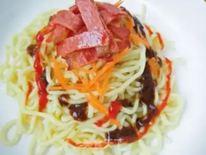 Make Italian bacon noodles step 8