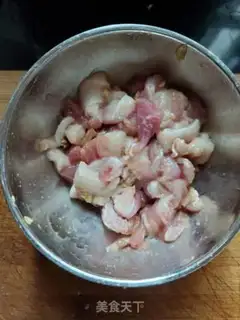 Make Squids dry and steamed pork step 2