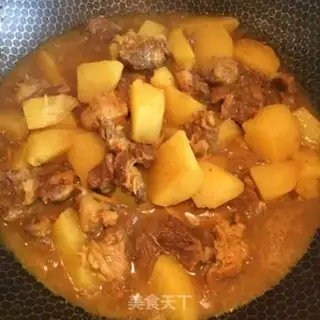 Make Curry potatoes and oxen step 6