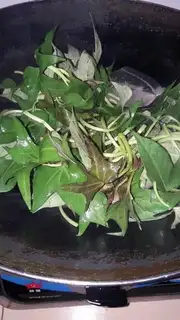 Make Red potato leaves step 3