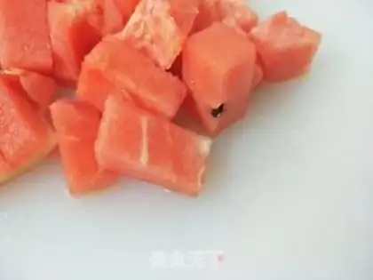 Make Sour cream watermelon juice step 1