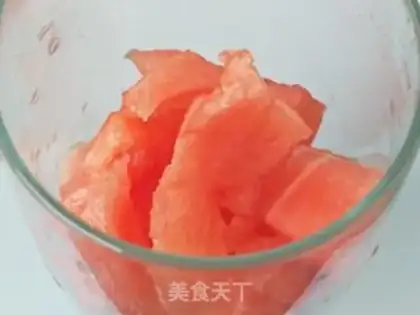 Make Sour cream watermelon juice step 2