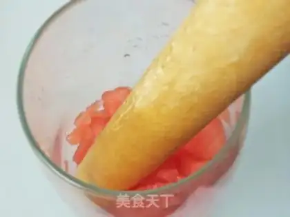 Make Sour cream watermelon juice step 3