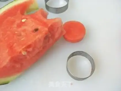 Make Orange watermelon step 1