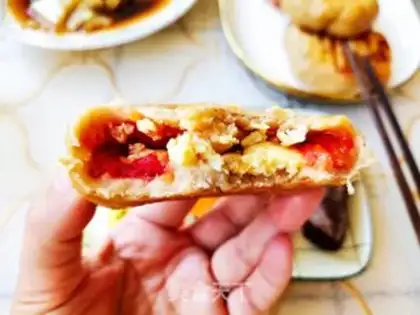 Make All-eat egg tomato pie step 24
