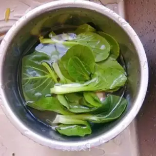 Make A green ham noodles step 1