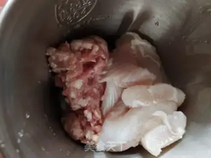 Make Fish sausage step 1