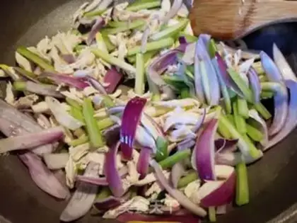 Make Chicken and white pasta step 8