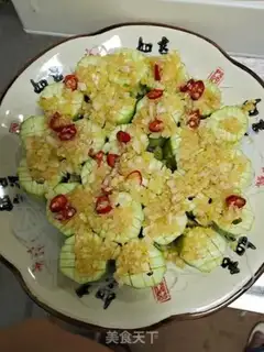 Make Garlic fan silk melon step 3