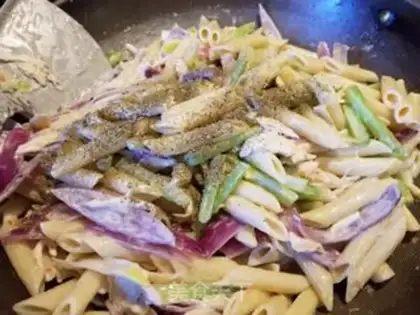 Make Chicken and white pasta step 13