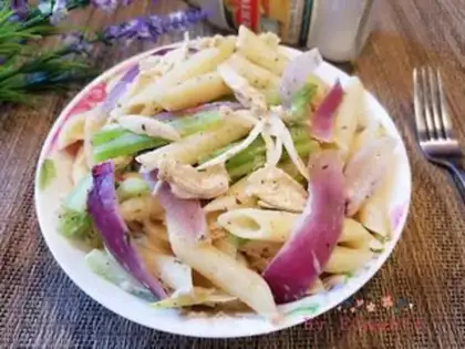 Make Chicken and white pasta step 15