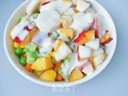 Make Sour milk field fruit salad step 6
