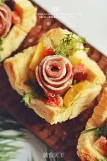 Make Palma ham toast step 5