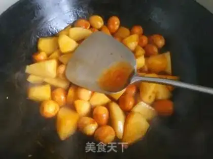 Make A quail egg with potatoes step 11