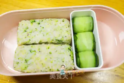Make ♪ West blue flower meat sumcaton frog rice ♪ step 6