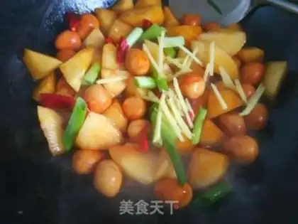 Make A quail egg with potatoes step 12