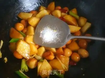 Make A quail egg with potatoes step 13