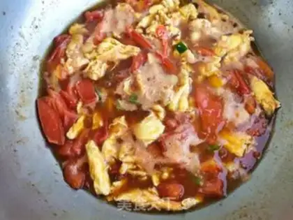 Make Tomato eggs for noodles step 19