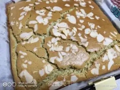 Make A tea almond cake step 14