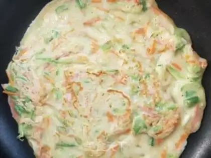 Make Spicy carrot eggcake step 7