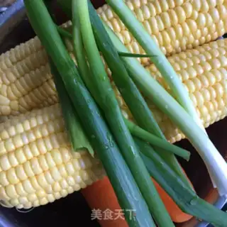 Make Corn carrot bone soup step 1