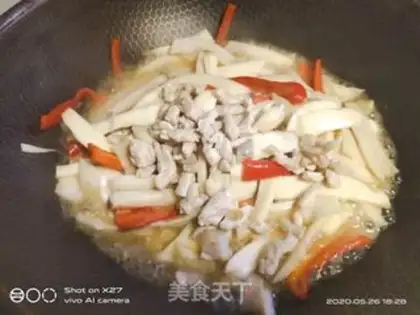 Make Sausage apricot mushroom step 4