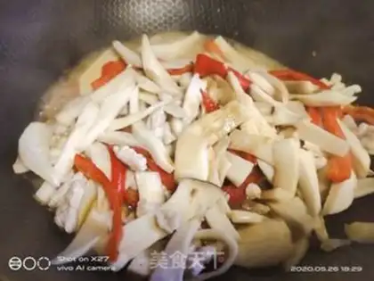 Make Sausage apricot mushroom step 7