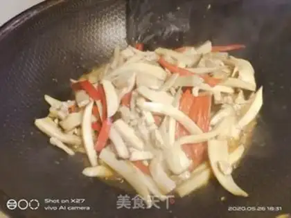 Make Sausage apricot mushroom step 8