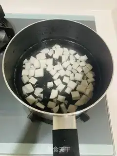 Make The rice ham porridge step 0