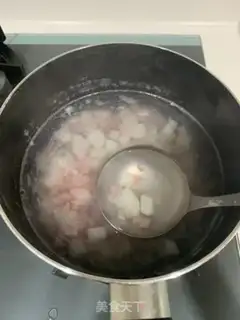Make The rice ham porridge step 1