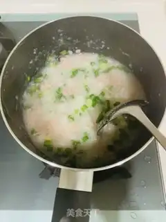 Make The rice ham porridge step 5