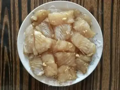 Make Fans steamed dragonfish step 7
