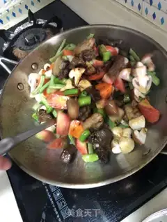 Make A big piece of beef when it