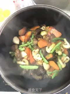 Make A big piece of beef when it