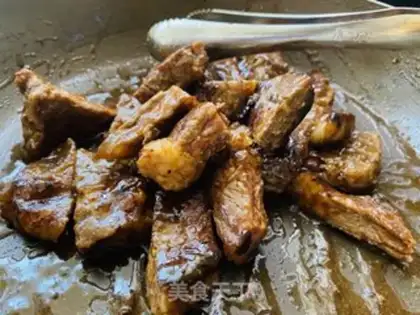 Make Fried cold steak step 8