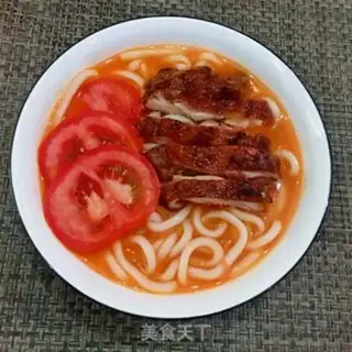 Make Black pepper chicken leg and tomato noodles step 10