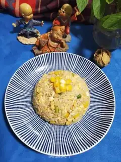Make Corn and garlic fried rice step 8