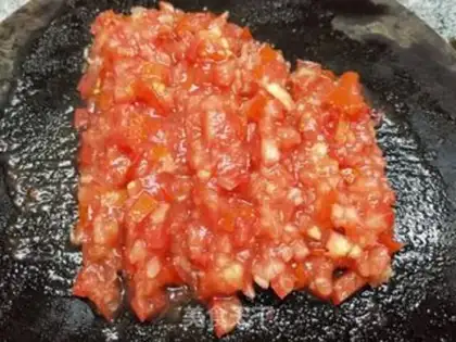Make Tomato egg dumplings step 1
