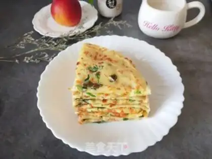 Make Vegetable eggcake step 5