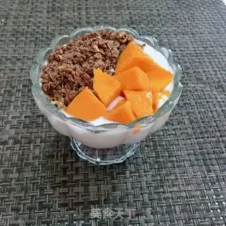 Make Mango chocolate yogurt cup step 6