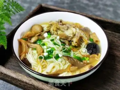 Make Big bone mushroom noodles step 10