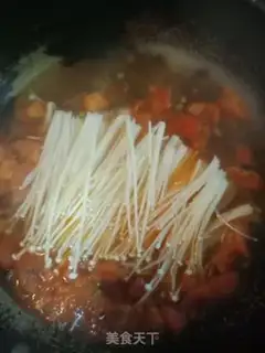 Make Cheese juice, golden mushrooms step 3
