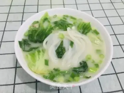 Make Powder rice soup step 4