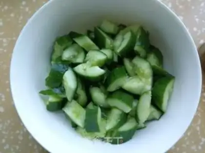 Make Garlic cucumber step 2