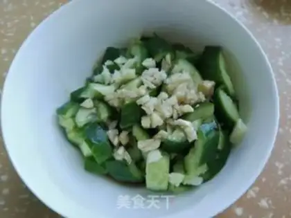 Make Garlic cucumber step 4