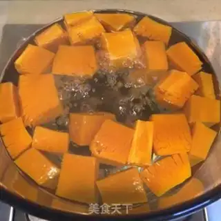 Make ♪ Ice cold pumpkin bean ♪ step 1